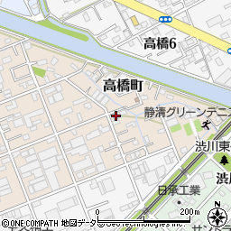 静岡県静岡市清水区北脇新田237周辺の地図