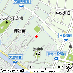 愛知県東海市大田町寺下1周辺の地図