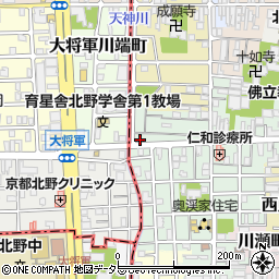 京都府京都市上京区下横町199-7周辺の地図