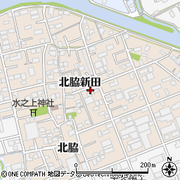 静岡県静岡市清水区北脇新田周辺の地図
