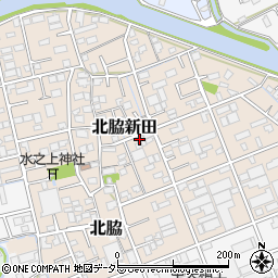 静岡県静岡市清水区北脇新田周辺の地図
