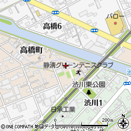 静岡県静岡市清水区北脇新田259周辺の地図
