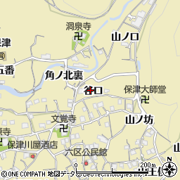 京都府亀岡市保津町谷口周辺の地図