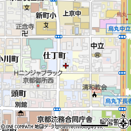 京都府京都市上京区仕丁町340周辺の地図
