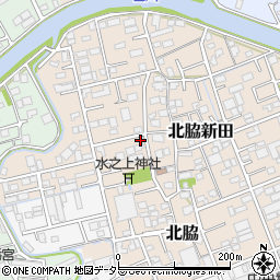 静岡県静岡市清水区北脇新田375周辺の地図