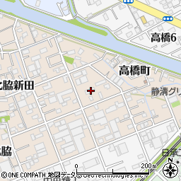 静岡県静岡市清水区北脇新田218周辺の地図