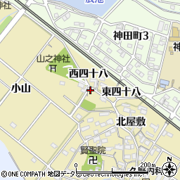 愛知県大府市北崎町北屋敷153周辺の地図