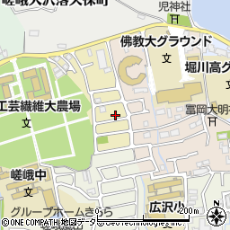 京都府京都市右京区嵯峨一本木町45-7周辺の地図