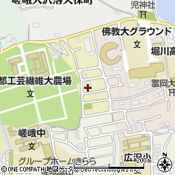 京都府京都市右京区嵯峨一本木町45-14周辺の地図