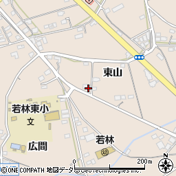 愛知県豊田市若林東町（東山）周辺の地図