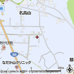 愛知県大府市横根町名高山127周辺の地図