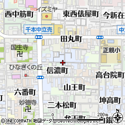 京都府京都市上京区西富仲町周辺の地図