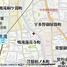 京都府京都市右京区宇多野法安寺町32周辺の地図