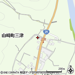 兵庫県宍粟市山崎町三津544周辺の地図