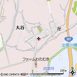 滋賀県蒲生郡日野町大谷241周辺の地図