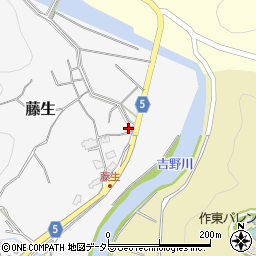 岡山県美作市藤生194周辺の地図