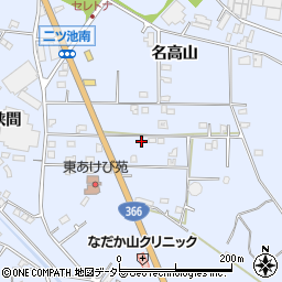 愛知県大府市横根町名高山135周辺の地図