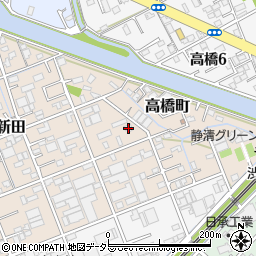 静岡県静岡市清水区北脇新田223周辺の地図