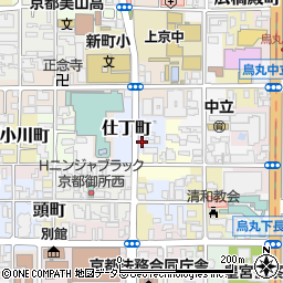 京都府京都市上京区仕丁町338周辺の地図