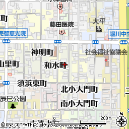 京都府京都市上京区常陸町周辺の地図
