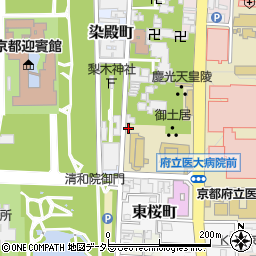 京都府京都市上京区北之辺町周辺の地図