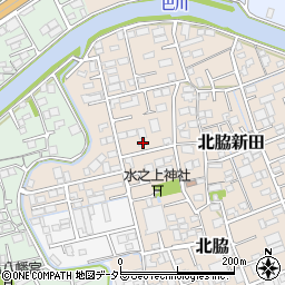 静岡県静岡市清水区北脇新田451-1周辺の地図