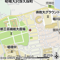 京都府京都市右京区嵯峨一本木町45-17周辺の地図