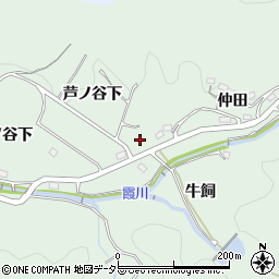 愛知県岡崎市奥殿町芦ノ谷下15周辺の地図