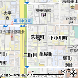京都府京都市上京区突抜町46-2周辺の地図