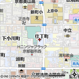京都府京都市上京区仕丁町336周辺の地図