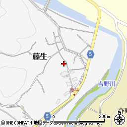 岡山県美作市藤生207周辺の地図