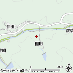 愛知県岡崎市奥殿町棚田周辺の地図