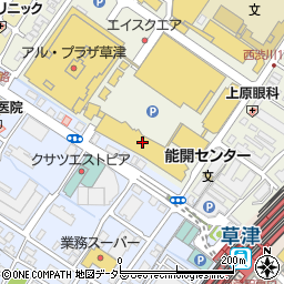 イノブン草津エイスクエア店周辺の地図