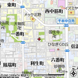 京都府京都市上京区四番町周辺の地図