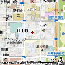 京都府京都市上京区元土御門町周辺の地図