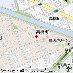 静岡県静岡市清水区北脇新田233周辺の地図