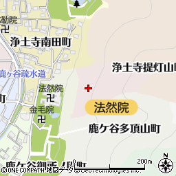 京都府京都市左京区鹿ケ谷善気山町周辺の地図