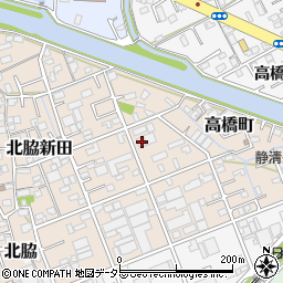 静岡県静岡市清水区北脇新田216周辺の地図