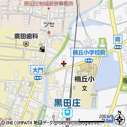 兵庫県西脇市黒田庄町岡382周辺の地図