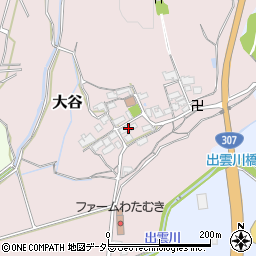 滋賀県蒲生郡日野町大谷242周辺の地図
