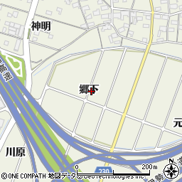 愛知県豊田市鴛鴨町（郷下）周辺の地図