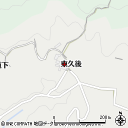 愛知県岡崎市渡通津町西久後周辺の地図