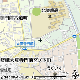 京都府京都市右京区嵯峨大覚寺門前登リ町24周辺の地図