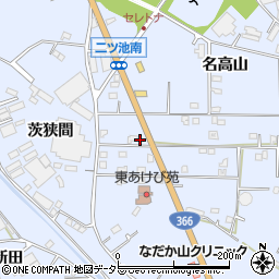 愛知県大府市横根町名高山100周辺の地図