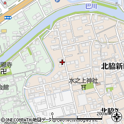 静岡県静岡市清水区北脇新田407周辺の地図