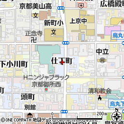 京都府京都市上京区仕丁町周辺の地図