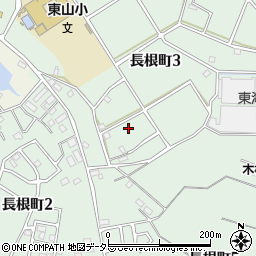 愛知県大府市長根町周辺の地図