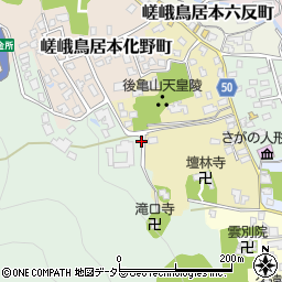 嵯峨亀山公園周辺の地図