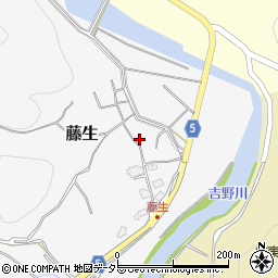 岡山県美作市藤生187周辺の地図
