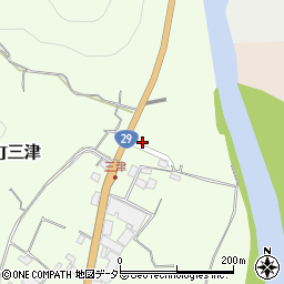 兵庫県宍粟市山崎町三津42周辺の地図